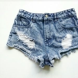 Forever 21 Shorts - Forever 21 Acid Wash High Waist Jean Shorts Forever 21 Shorts - Forever 21 Acid Wash High Waist Jean Shorts
